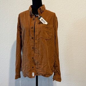 Alpine Design Men's Tan Corduroy Shirt Jacket